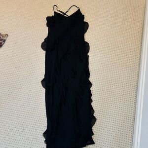 Black Ruffled Dress